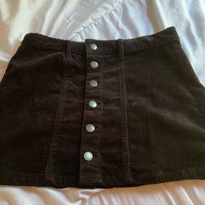 Size Small Women’s All Black Button Down Skirt